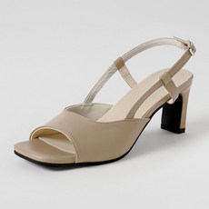 ChakanShoes 女款露趾涼鞋 SDLTS2g125, 米色, 235mm