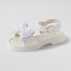 ChakanShoes 女童款Juicy閃亮蝴蝶結魔鬼氈涼鞋 SDLTR2g503