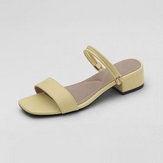 ChakanShoes 女款兩穿繫帶低跟涼鞋 SDLTS2g821, 230, 檸檬黃