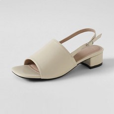 ChakanShoes 女款方頭寬面細帶露趾涼鞋 SDLTS2g824, 象牙白, 230mm