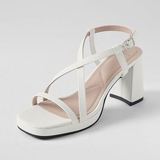 ChakanShoes 女款交叉綁帶高跟涼鞋 SDLTS2g825, 白色, 225