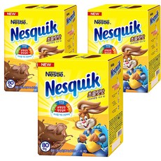 네스퀵 네슬레 초콜릿맛, 13.5g, 80개입, 3개