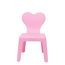 孩童愛心高腳椅 S號, 淺粉色