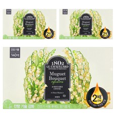 1802 LE CHATELARD 雙倍柔順香氛烘衣紙 鈴蘭花束香 140張, 3盒