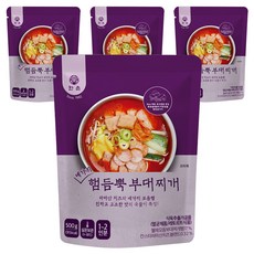 한촌 네가지 햄듬뿍 부대찌개, 4개, 500g