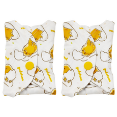 THiRSTiES 有機棉布衛生棉 SANRIO Gudetama 蛋黃哥, Regular(26.6cm), 2個裝, 1組
