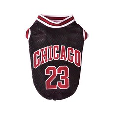 PET BOS 狗狗網眼球衣T恤, 黑色