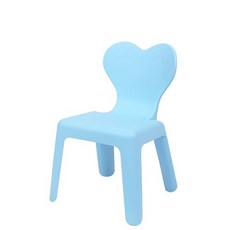 孩童愛心高腳椅 S號, 天藍色