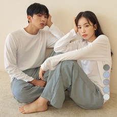 DOSSY 情侶款絲質簡潔睡褲 D-3652 2件組