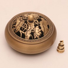 Rijisajeni銅製香座 02 蓮花香爐, 單色