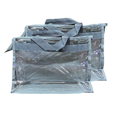 包包防塵袋 L 灰色 PVC+尼龍材質 39x34x12.5cm, 2個裝, 1組
