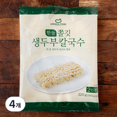 한둘푸드 쫄깃 생두부 칼국수 2인분, 320g, 4개