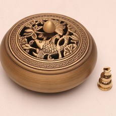 Rijisajeni銅製香座 08 雙魚香爐, 單色