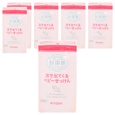 MIYOSHI 玉之肌 無添加嬰兒泡沫沐浴乳補充包, 220ml, 日本原產, 6包