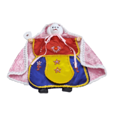 A-ONE 匯旺 白貴賓狗 動物披風布袋戲偶, 1個