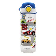 PUKU 藍色企鵝 Tritan直飲水壺, 賽車藍, 500ml, 1個