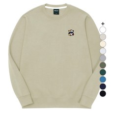 okstar 男女通用 貓咪朋友刺繡 特殊雙面 圓領衛衣 2SSP029