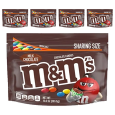 M&M's 牛奶糖衣巧克力 分享裝, 283.5g, 5包