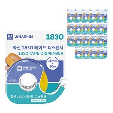 WHASHIN 1830 膠臺 18mm x 30m, 20個, 透明