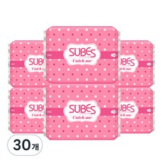 SUBES Catch me系列瞬吸薄蝶翼型衛生棉, 大型(28cm), 12片, 30包