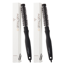 Gloss&Glow 熱捲髮根部豐盈刷 16 派, 黑色, 2個