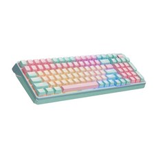 RGB無線三模機械式鍵盤, MK770, 紅軸, 馬卡龍色, 1個