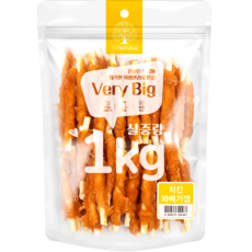 더내추럴 강아지 베리빅 육포, 치킨꽈배기껌, 1kg, 1개