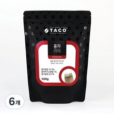 TACO 紅茶拿鐵粉 袋裝, 500g, 1入, 6個