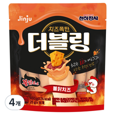 더블링 천하장사 더블링 불닭치즈, 400g, 4개