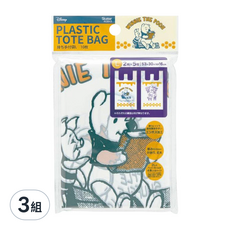 Disney 迪士尼 POOH 塑膠袋 L 10入, 8L, 3包