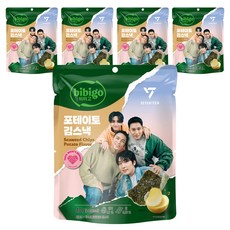 CJ bibigo 海苔脆片 馬鈴薯口味, 5包, 40g