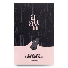 auau Black Ssok 3層鼻貼, 5件, 1個