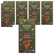 PAPA ROO 簡便副食品調理蔬菜細粒, 胡蘿蔔, 6盒, 15g