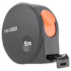 deLi 得力 Home系列 高精密度碳鋼防滑捲尺 黃色 5m HT8519C, 1個
