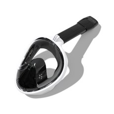 It's Life 第三代全罩式浮潛面罩, 白色 + 黑色