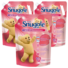 熊寶貝 衣物柔軟精 花朵綻放花束, 2.6L, 3個