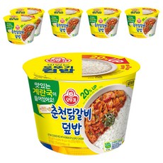오뚜기 컵밥 춘천닭갈비덮밥+계란국, 315g, 6개
