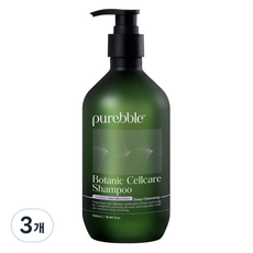 퓨어블 보타닉 셀케어 딥클렌징 지성용 비듬 샴푸, 3개, 500ml