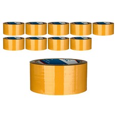 BUKWANG KOREA CHEMICALS 中型封箱膠帶 48mmx 100m, 黃色, 10個