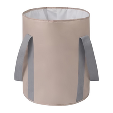 摺疊泡腳袋 便捷提耳, 米杏色, 1個