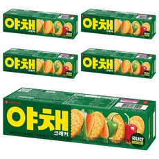 롯데웰푸드 야채 크래커 과자, 83g, 5개