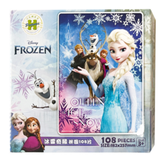 HUNDRED PICTURES 百耘圖 Frozen冰雪奇緣 拼圖 Set, 108片, 尺寸182x257mm, Frozen 冰雪奇緣, 1盒