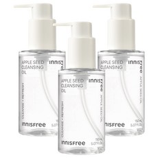 INNISFREE 台灣公司貨 蘋果籽深層卸妝油, 150ml, 3瓶