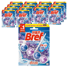 브레프 파워액티브 변기세정제 라벤더향, 50g, 15개