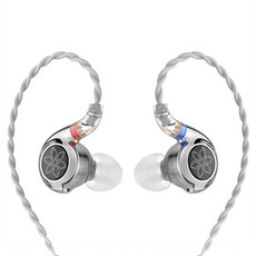FIIO 飛傲 FD11 入耳式單動圈可換線耳機 碳纖維振膜 非對稱雙磁路 鋅合金耳機殼 Hi-Res Audio認證, 銀色