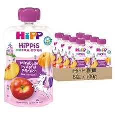 HiPP 喜寶 生機水果趣, 8包, 100g