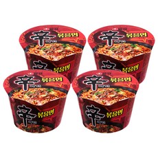 신라면 볶음면 큰사발 103g, 4개