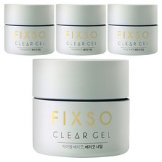 VERY GOOD NAIL FIXSO透明凝膠, 透明, 50g, 4個