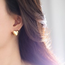 디아더컬러 2col 하트 귀걸이 피어싱 SMALL SB 016