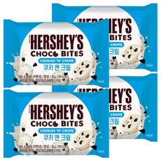 허쉬 초코바이츠 쿠키 앤 크림, 4개, 36g